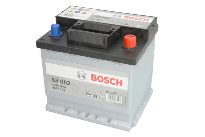 Akumulator BOSCH 12V 45Ah/400A S3 (P+ biegun standardowy) 207x175x190 B03 - stopka o wysokości 10,5 mm (rozruchowy) – 0 092 S30 020 - obrazek 2
