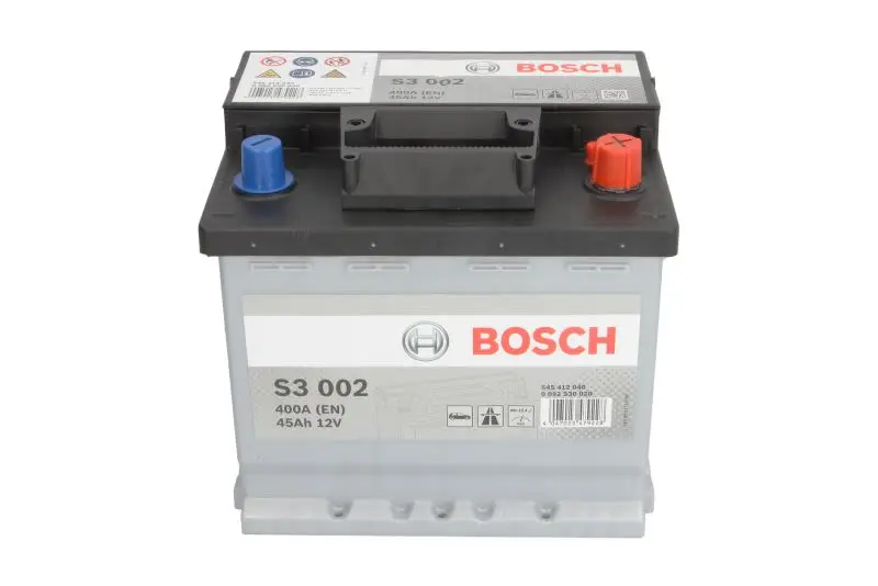 Akumulator BOSCH 12V 45Ah/400A S3 (P+ biegun standardowy) 207x175x190 B03 - stopka o wysokości 10,5 mm (rozruchowy) – 0 092 S30 020 - obrazek 4