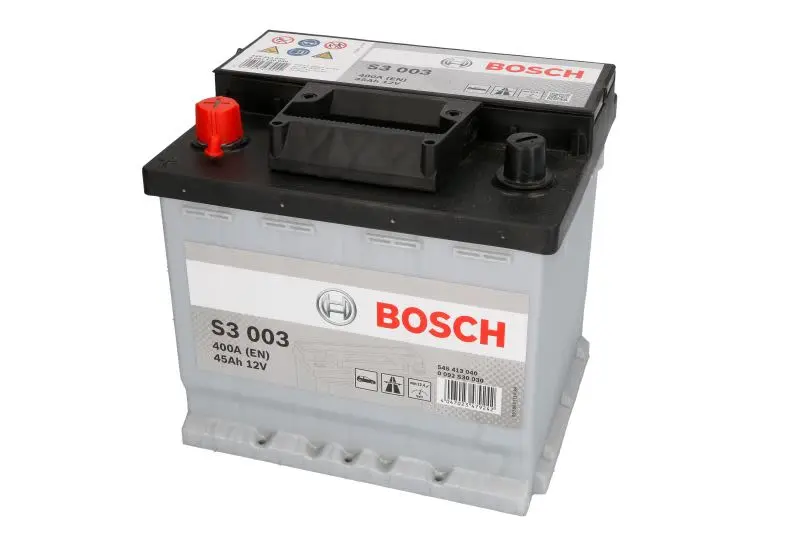 Akumulator BOSCH 12V 45Ah/400A S3 (L+ biegun standardowy) 207x175x190 (rozruchowy) – 0 092 S30 030 - obrazek 2