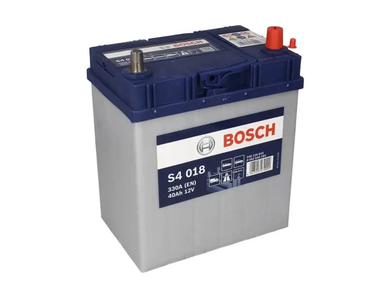 Akumulator BOSCH 12V 40Ah/330A S4 (P+) 187x127x227 B13 - stopka o wysokości 10,5 mm (rozruchowy) – 0 092 S40 180 - obrazek 3