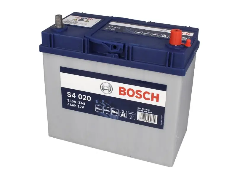 Akumulator BOSCH 12V 45Ah/330A S4 (P+) 238x129x227 B00 - brak stopki mocującej (rozruchowy) – 0 092 S40 200 - obrazek 2