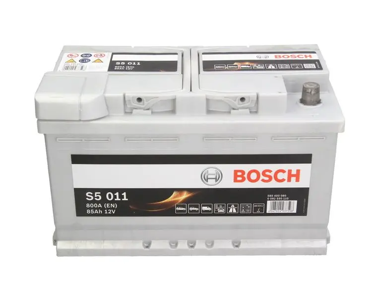 Akumulator BOSCH 12V 85Ah/800A S5 (P+ biegun standardowy) 315x175x190 B00 - brak stopki mocującej (rozruchowy) – 0 092 S50 110 - obrazek 3