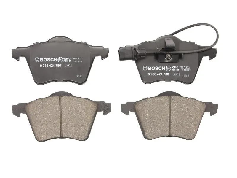 Klocki hamulcowe kpl. przód (z podkładką wytłumiającą BOSCH – 0 986 424 780 - obrazek 2
