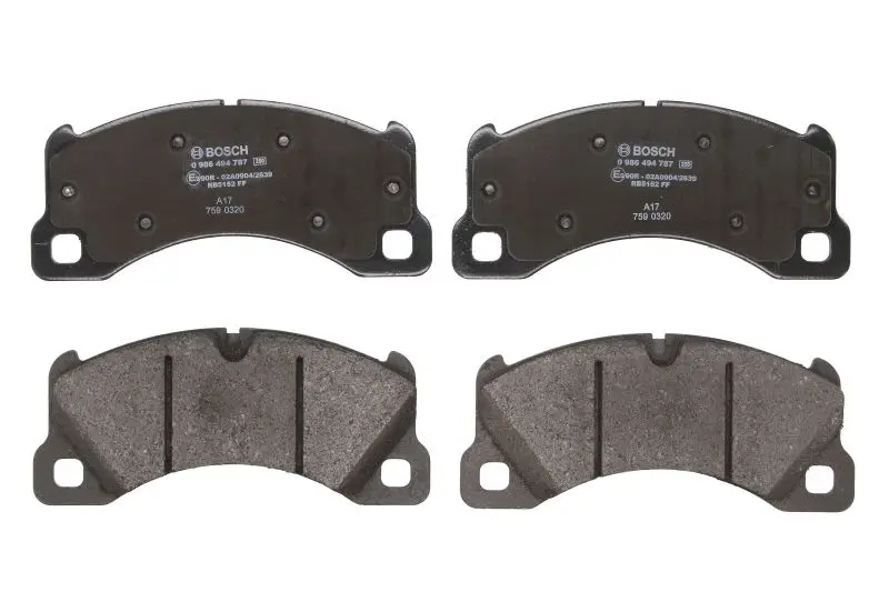 Klocki hamulcowe kpl. przód (z podkładką wytłumiającą) BOSCH – 0 986 494 787 - obrazek 2