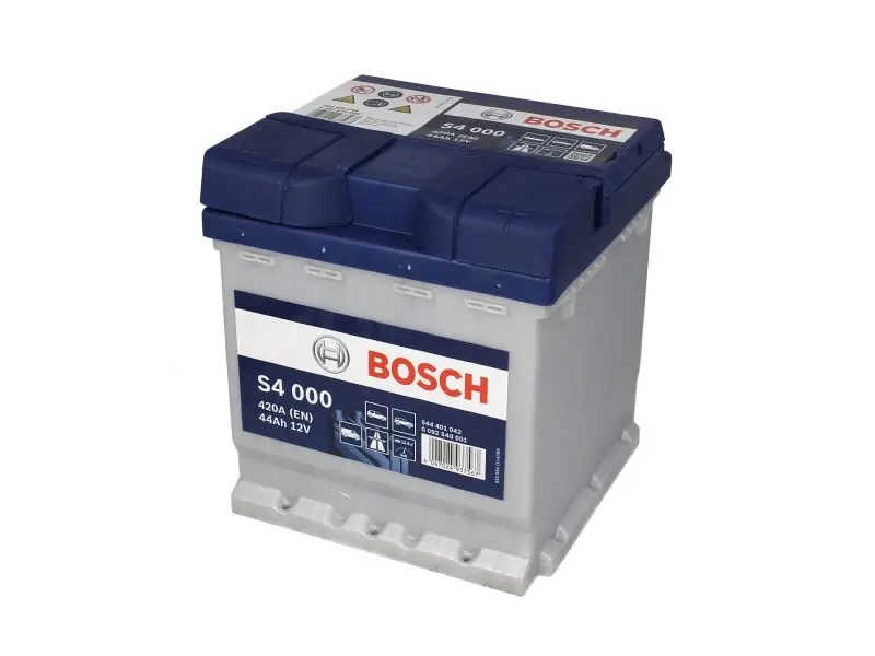 Akumulator BOSCH 12V 44Ah/420A S4 (P+ biegun standardowy) 175x175x190 B01 - stopka o wysokości 10,5 mm (rozruchowy) – 0 092 S40 001