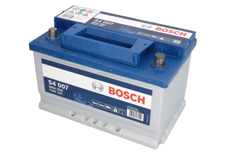 Akumulator BOSCH 12V 72Ah/680A S4 (P+ biegun standardowy) 278x175x175 (rozruchowy) – 0 092 S40 070