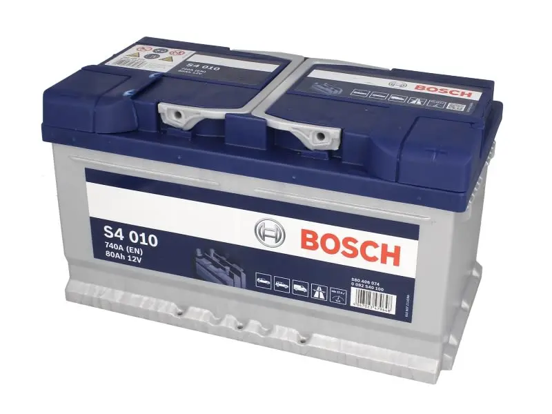 Akumulator BOSCH 12V 80Ah/740A S4 (P+ biegun standardowy) 315x175x175 B03 - stopka o wysokości 10,5 mm (rozruchowy) – 0 092 S40 100