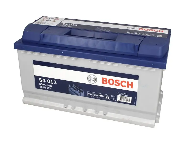Akumulator BOSCH 12V 95Ah/800A S4 (P+ biegun standardowy) 353x175x190 B01 - stopka o wysokości 10,5 mm (rozruchowy) – 0 092 S40 130