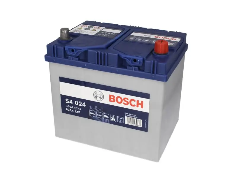 Akumulator BOSCH 12V 60Ah/540A S4 (P+ biegun standardowy) 232x173x225 B13 - stopka o wysokości 10,5 mm (rozruchowy) – 0 092 S40 240