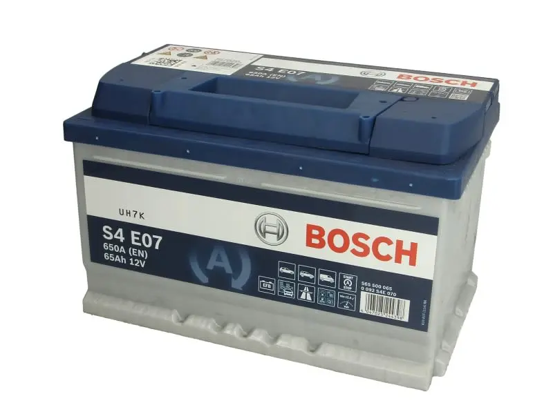 Akumulator BOSCH 12V 65Ah/650A START&STOP EFB (P+ biegun standardowy) 278x175x175 B01 - stopka o wysokości 10,5 mm (efb/rozruchowy) – 0 092 S4E 070