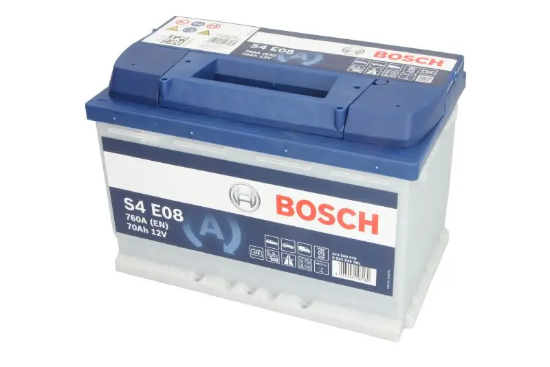 Akumulator BOSCH 12V 70Ah/760A START&STOP EFB (P+ biegun standardowy) 278x175x190 B00 - brak stopki mocującej (efb/rozruchowy) – 0 092 S4E 081