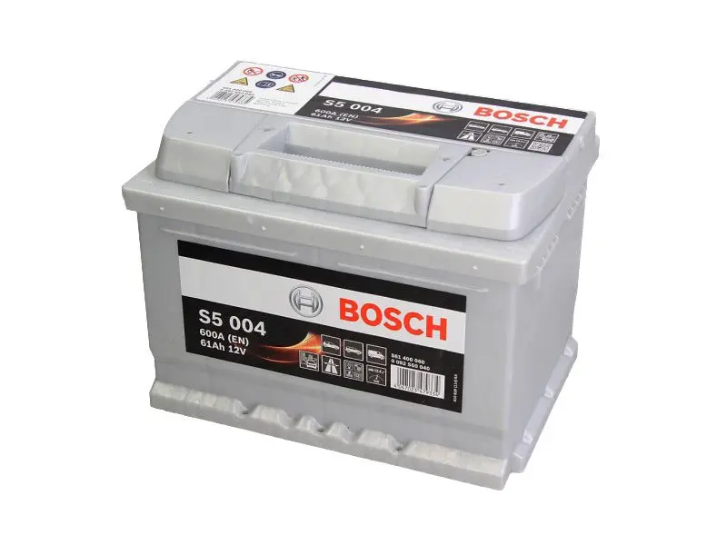 Akumulator BOSCH 12V 61Ah/600A S5 (P+ biegun standardowy) 242x175x175 B00 - brak stopki mocującej (rozruchowy) – 0 092 S50 040