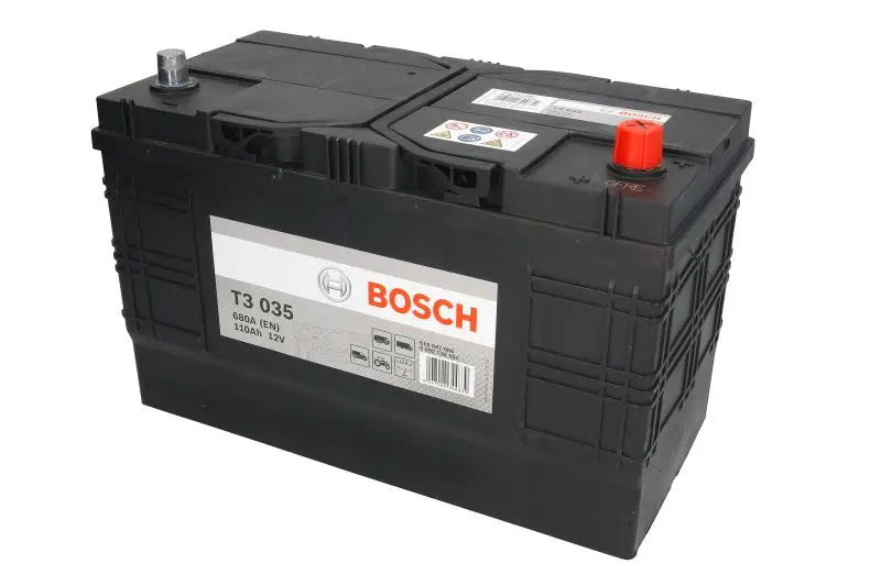 Akumulator BOSCH 110Ah/680A T3 (P+ Biegun standardowy) 349x175x235 B13 - stopka o wysokości 10,5 mm (Rozruchowy) – 0 092 T30 351