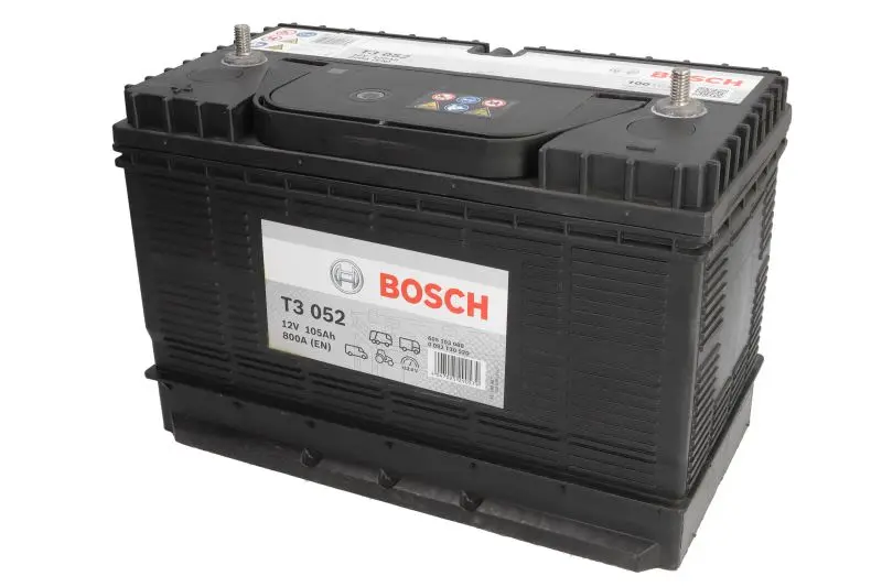 Akumulator BOSCH 105Ah/800A T3 (P+) 330x174x240 B00 - brak stopki mocującej (Rozruchowy) – 0 092 T30 520