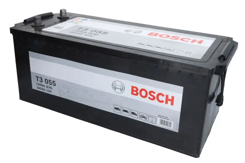 Akumulator BOSCH 180Ah/1400A T3 (L+ Biegun standardowy) 513x222x223 B00 - brak stopki mocującej (Rozruchowy) – 0 092 T30 550