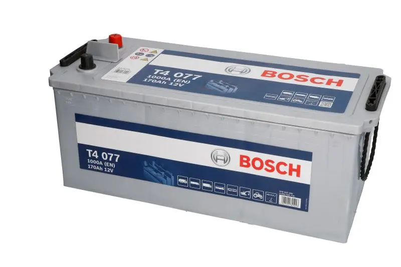 Akumulator BOSCH 170Ah/1000A T4 (L+ Biegun standardowy) 513x222x223 B00 - brak stopki mocującej (Rozruchowy) – 0 092 T40 770
