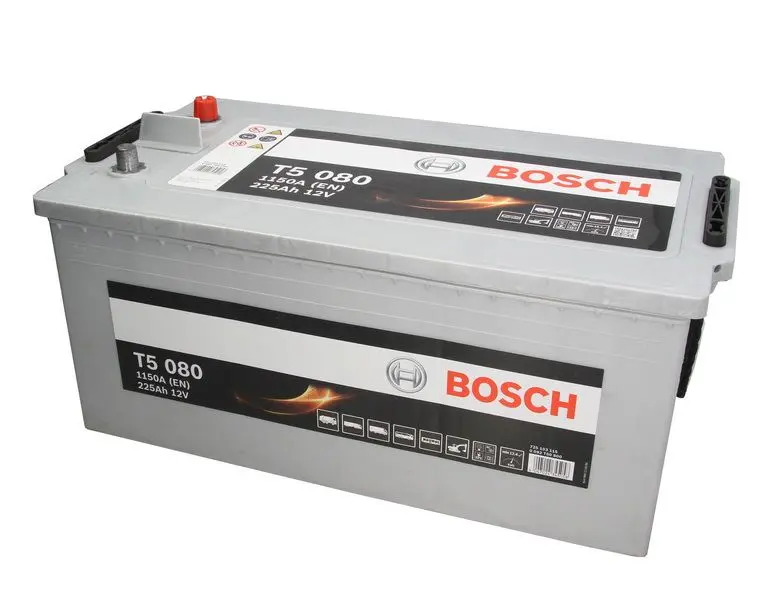 Akumulator BOSCH 225Ah/1150A T5 (L+ Biegun standardowy) 518x274x242 B00 - brak stopki mocującej (Rozruchowy) – 0 092 T50 800