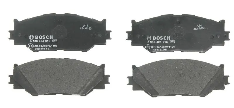 Klocki hamulcowe kpl. przód BOSCH – 0 986 494 316
