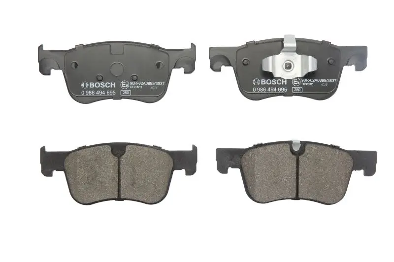 Klocki hamulcowe kpl. przód (z podkładką wytłumiającą BOSCH – 0 986 494 695