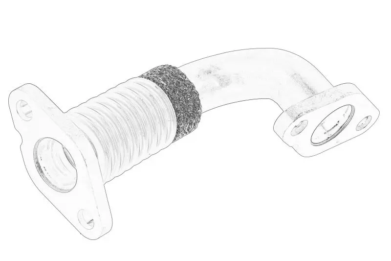 Rura łącząca recyrkulacji spalin (chłodnicy) VW – 04L 131 521BF