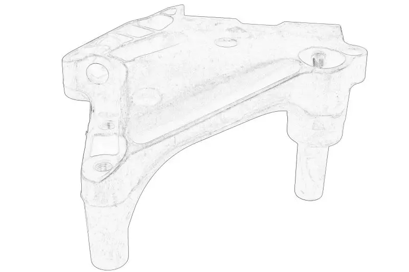 Część mocująca zawieszenia silnika przód (podpora silnika) VW – 04L 199 207