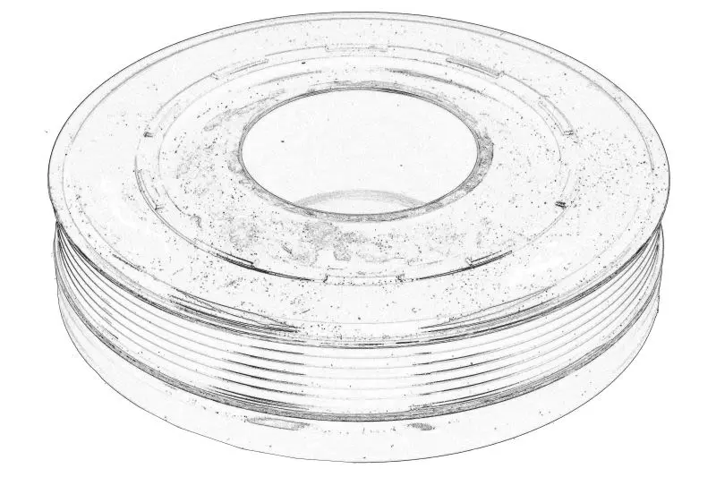 Koło pasowe wału korbowego (z tłumikiem drgań skrętnych) VW – 059 105 251EL