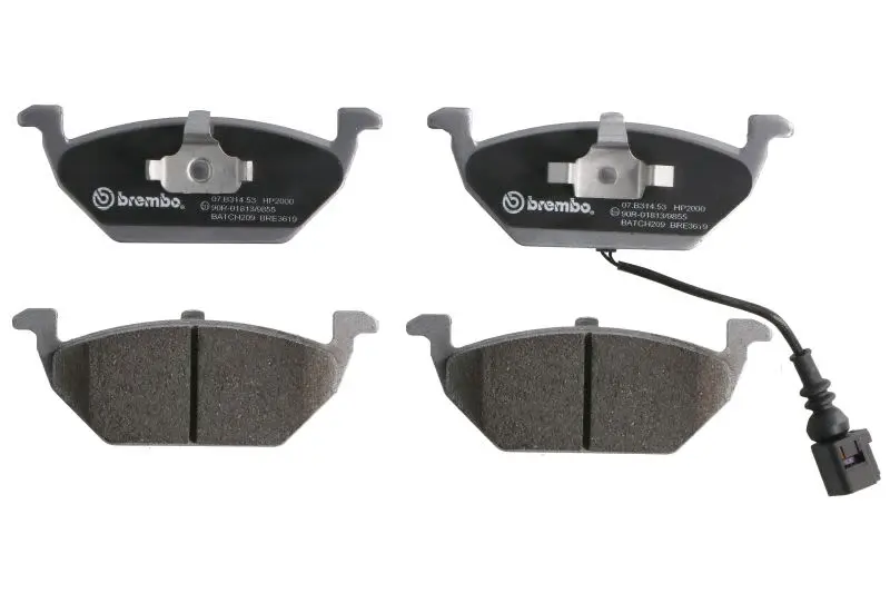 Klocki hamulcowe tuningowe HP2, homologacja na ulicę BREMBO-TU – 07.B314.53