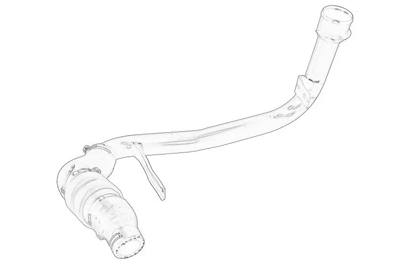 Przewód chłodnicy powietrza L (strona wylotowa) FIAT – 1359961080