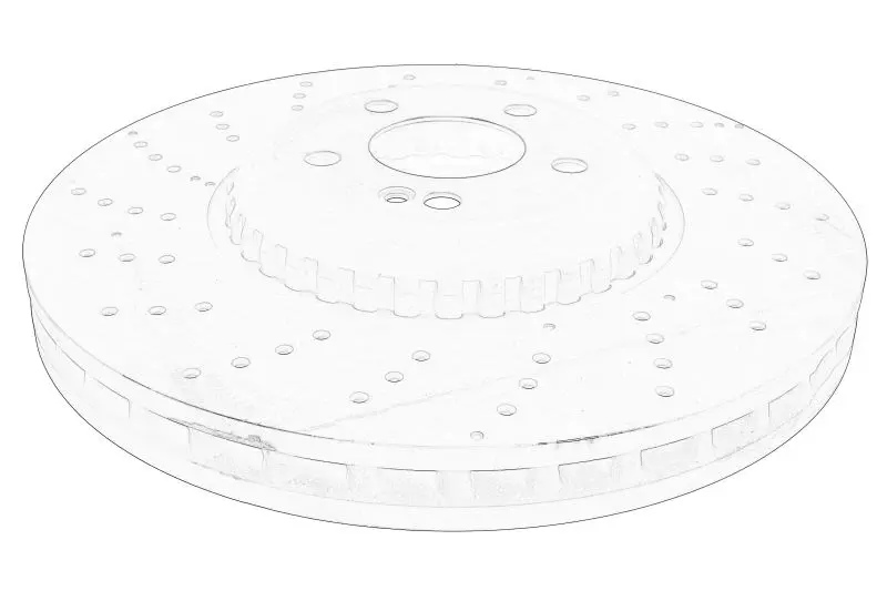Tarcza hamulcowa przód L/P MERCEDES – 222 421 51 00