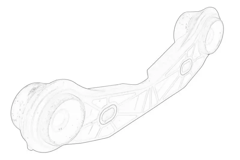 Część montażowa układu wydechowego (wieszak tłumika) OPEL – 23380570