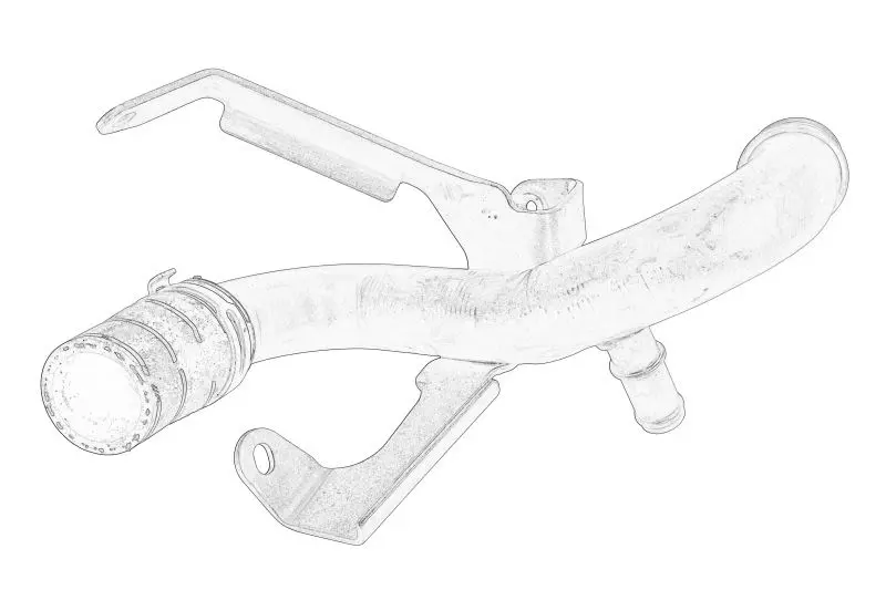Przewód metalowy układu chłodzenia VW – 2E0 122 101G