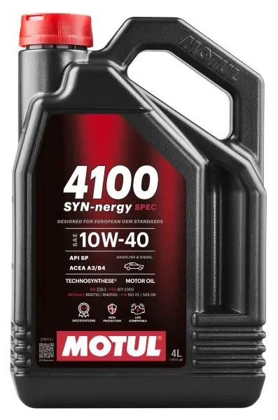 Olej silnikowy 4100 (4L) 10W40 MOTUL – 4100 SYN-NER S 10W40 4L