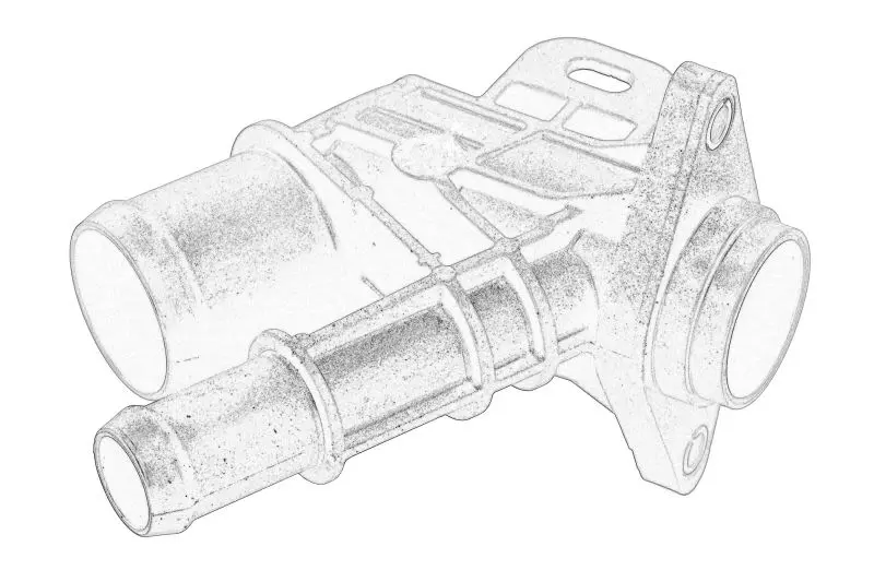 Króciec układu chłodzenia OPEL – 55492966