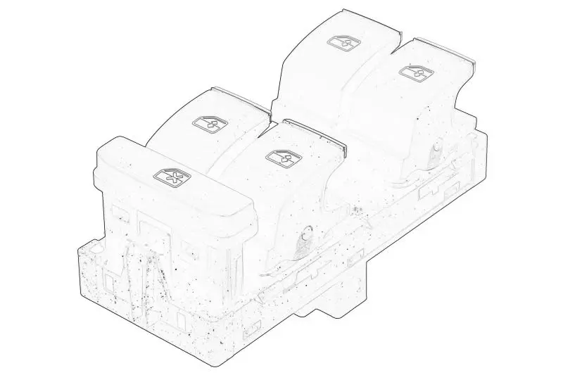 Przełącznik podnośnika szyby przód L (chromowany SEAT – 5G0 959 857GIHA