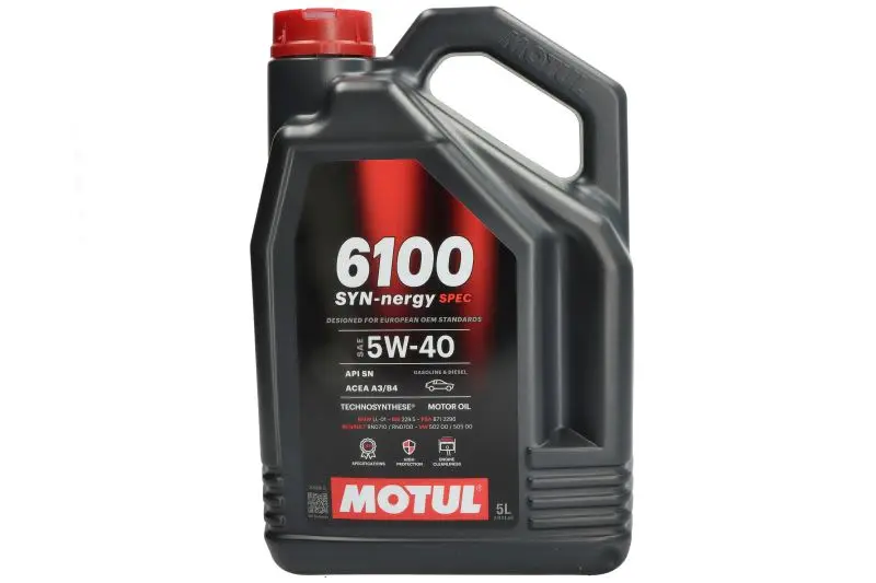 Olej silnikowy 6100 (5L) 5W40 MOTUL – 6100 SYN-NER S 5W40 5L