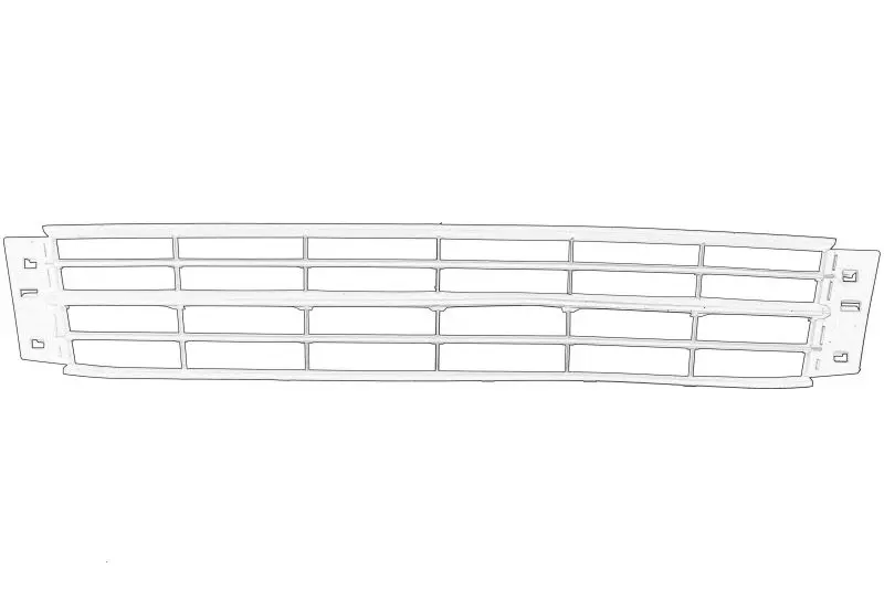 Atrapa zderzaka środek (czarny) SKODA – 6V0 853 6779B9