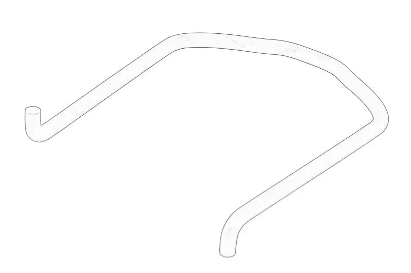 Obejma przewodu chłodnicy powietrza (przy turbo) RENAULT – 77 01 071 287