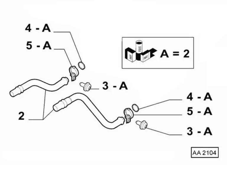 Przewód metalowy układu chłodzenia (dwa oringi FIAT – 77364072