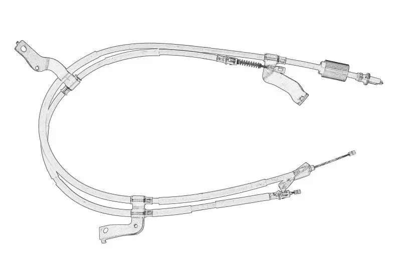 Linka hamulca ręcznego tył L OPEL – 95351025