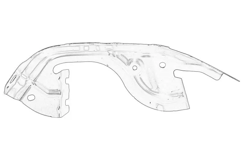 Mocowanie błotnika przód L PEUGEOT – 9808757680