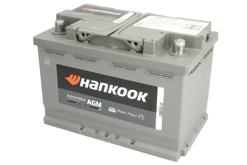 Akumulator HANKOOK 12V 70Ah/760A START&STOP AGM (P+ biegun standardowy) 277x174x190 B13 - stopka o wysokości 10,5 mm (agm/rozruchowy) – AGM57020