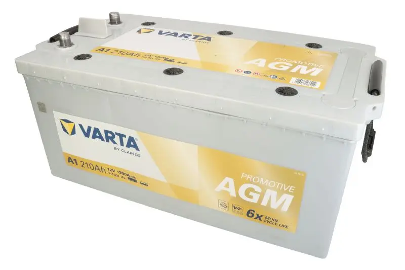 Akumulator 12V 210Ah/1200A PROMOTIVE AGM (L+) 518x276x242 B00 - brak stopki mocującej (AGM/Rozruchowy) VARTA – AGM710901120