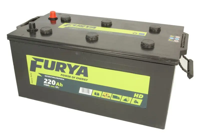 Akumulator FURYA 220Ah/1100A HD (L+ Biegun standardowy) 513x273x237 B00 - brak stopki mocującej (Rozruchowy) – BAT220/1100L/HD/FURYA