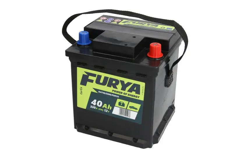 Akumulator FURYA 12V 40Ah/330A (P+ biegun standardowy) 175x175x190 B13 - stopka o wysokości 10,5 mm (rozruchowy) – BAT40/330R/FURYA