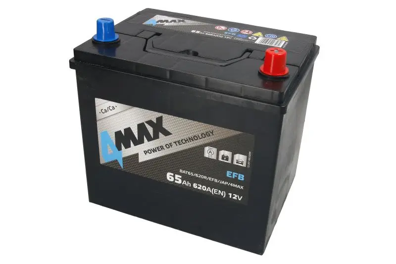 Akumulator 4MAX 12V 65Ah/630A START&STOP EFB (P+ biegun standardowy) 230x170x225 B00 - brak stopki mocującej (efb/rozruchowy) – BAT65/620R/EFB/JAP/4MAX