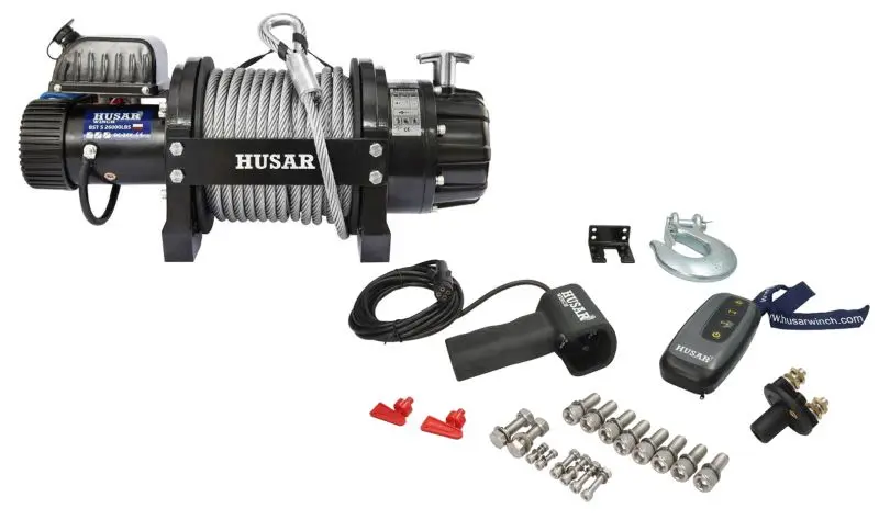 Wyciągarka do lawet i pojazdów specjalnych BST S HUSAR WINCH – BSTS26000LBS24V