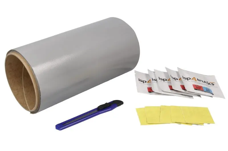 Zestaw naprawczy plandeki (ciemnoszary) CARGOPARTS – CARGO-RK/DARKGRAY/ROLL22