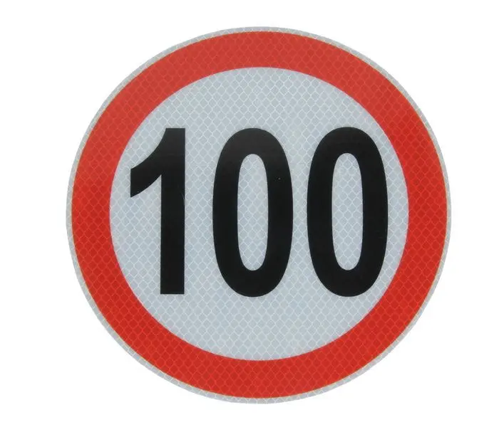 Naklejka ograniczenia prędkości 100km/h CARGOPARTS – CARGO-T042