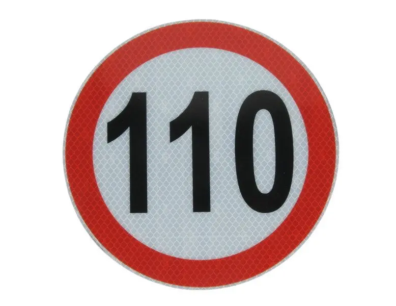 Naklejka ograniczenia prędkości 110km/h CARGOPARTS – CARGO-T043