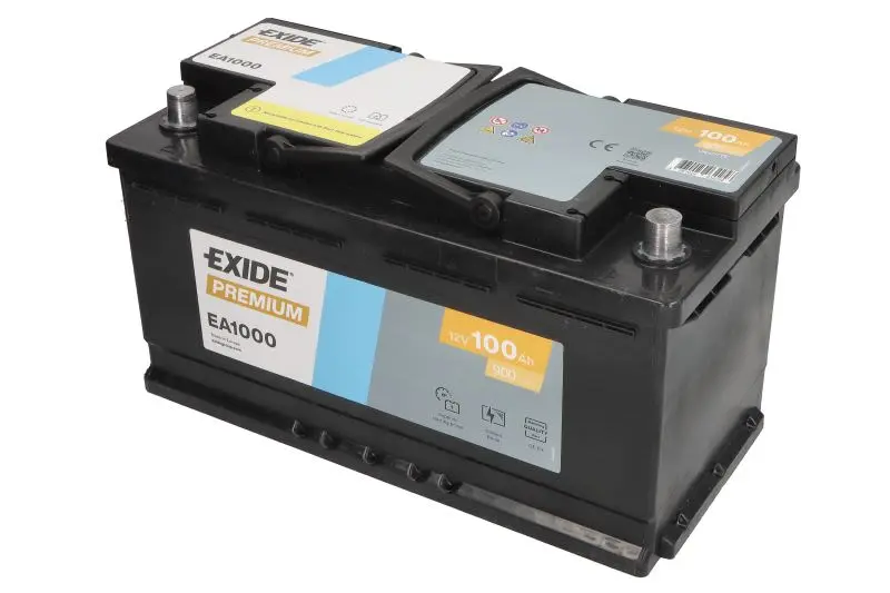 Akumulator EXIDE 12V 100Ah/900A PREMIUM (P+) 353x175x190 B13 - stopka o wysokości 10,5 mm (rozruchowy) – EA1000